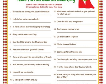 Xmas carol sport Etsy graphic regarding Printable Christmas Song Games titled Xmas carol recreation Etsy
